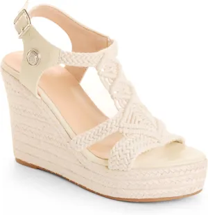 Women's High Heels Open Toe Espadrille Wedge Sandals Braided Upper Buckled Ankle Strap Cushioned Insole Versatile Shoes