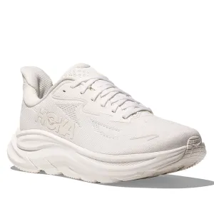 Womens Hoka Clifton 10 Wide in White/White