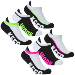 Womens Liner Active Trainer Jogging Gym Sports Socks 3 & 6 Pairs