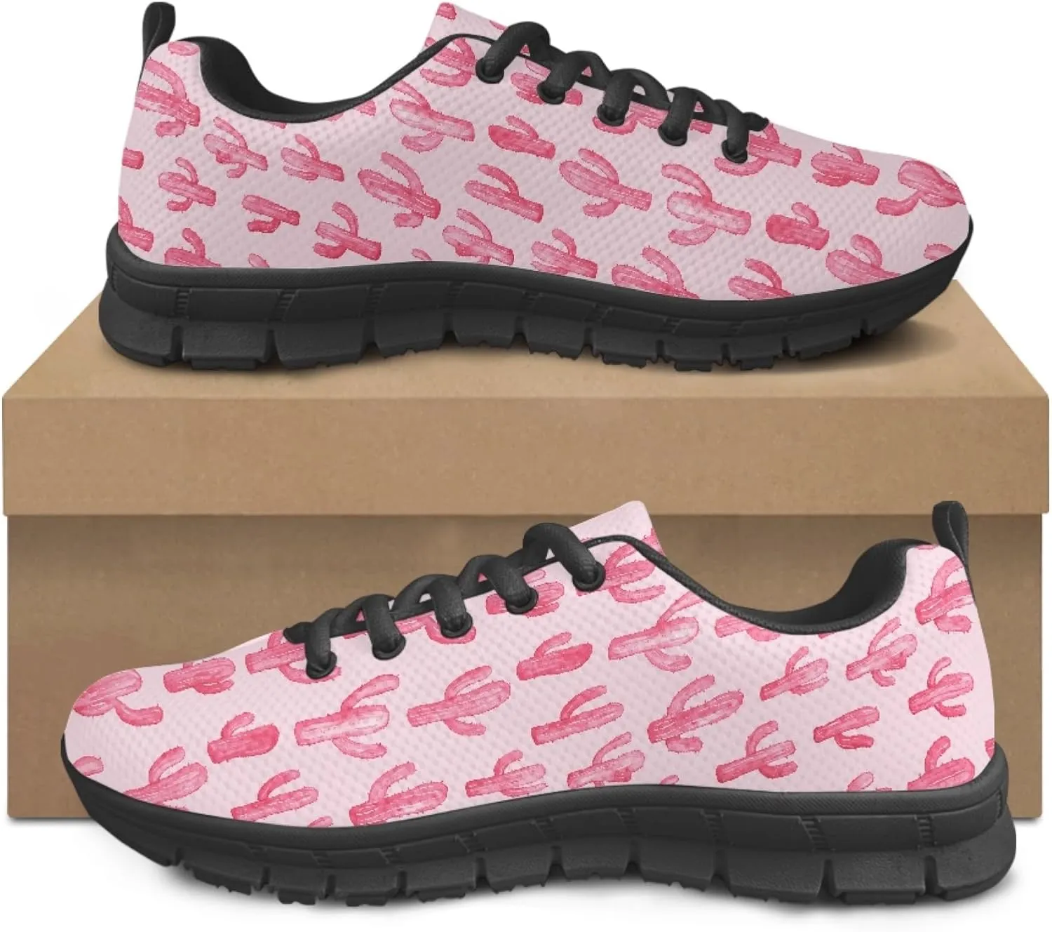 Womens Sports Trainer Running Shoes for Teens Causal Travel Sneaker Walking Low Heel Lace up Breathable Flexible