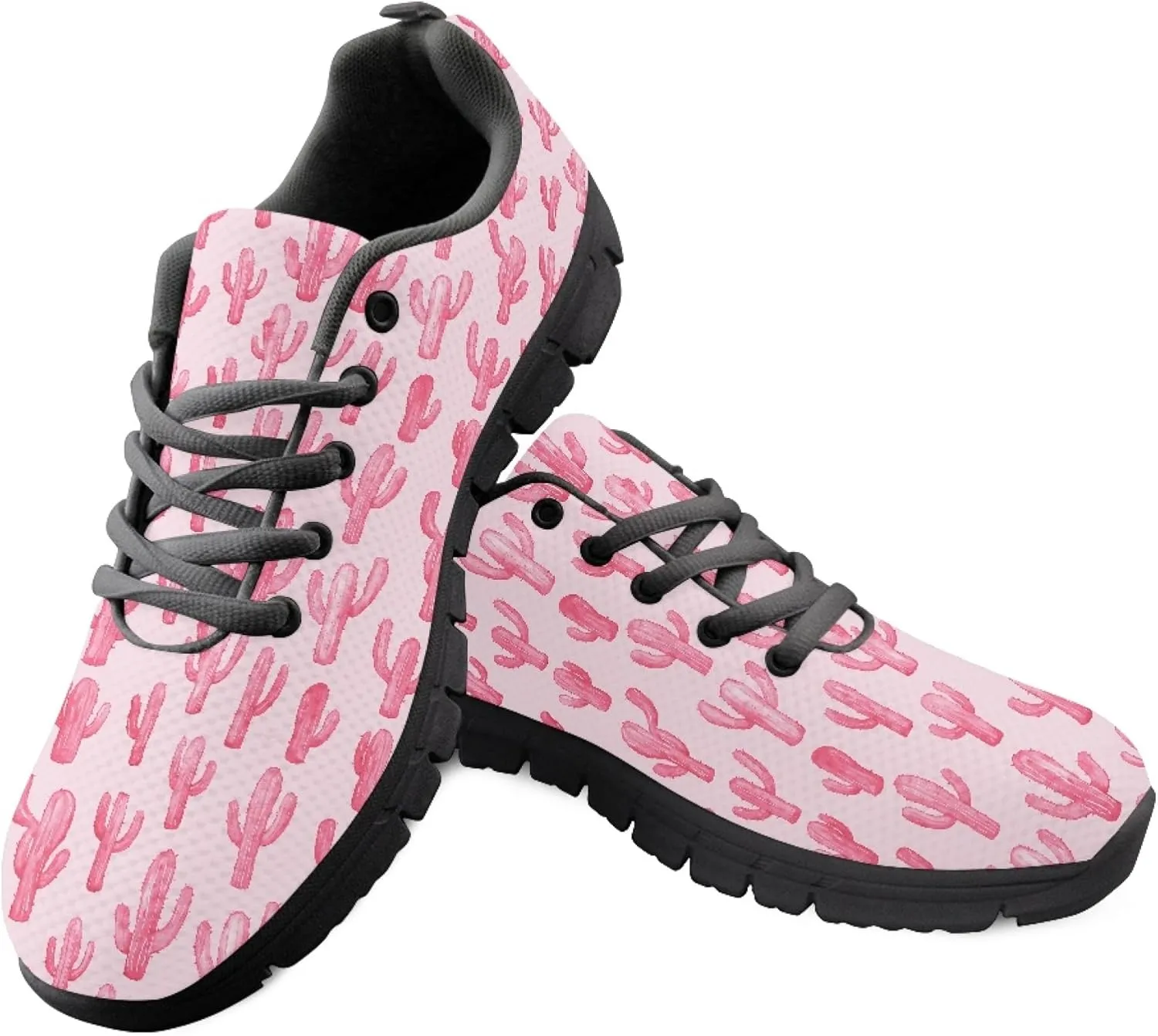 Womens Sports Trainer Running Shoes for Teens Causal Travel Sneaker Walking Low Heel Lace up Breathable Flexible